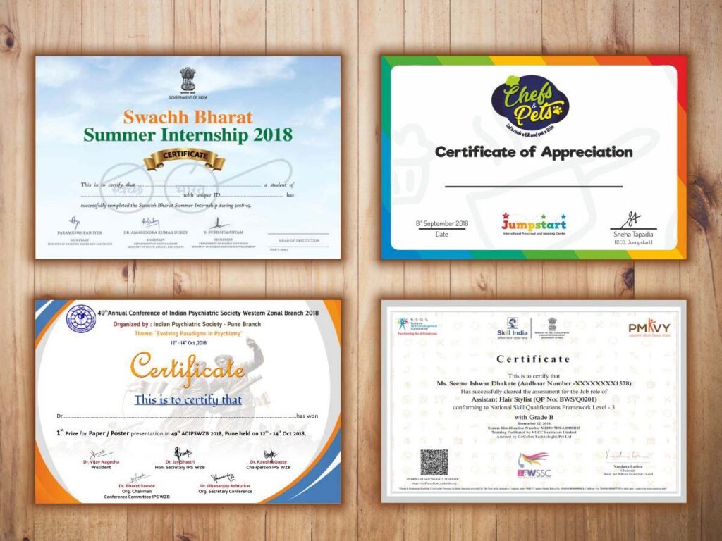 Certificate Printing Leighton Buzzard 