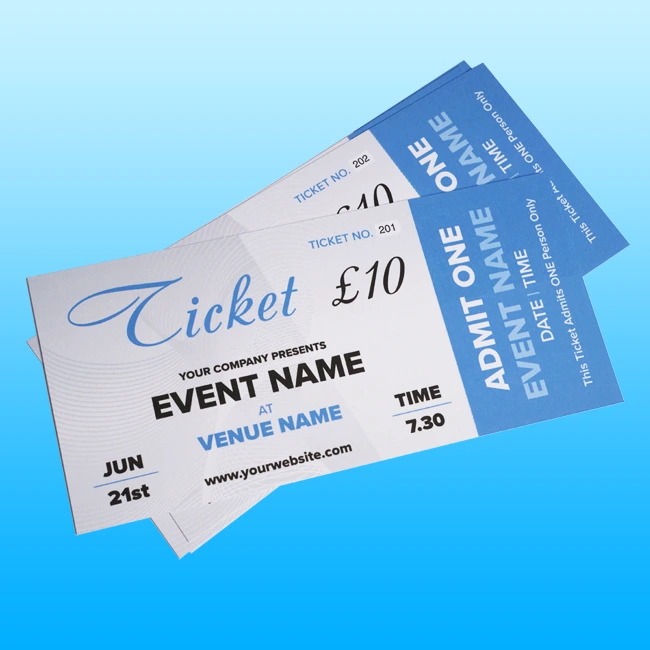 Tickets Printing Leighton Buzzard 